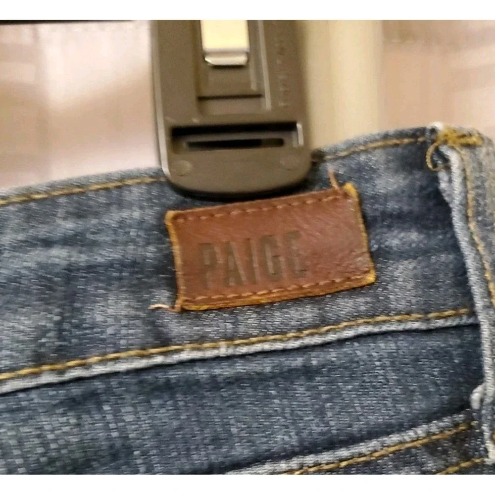 Paige Jeans Womens 31 Blue‎ Peg Skinny Denim Medium Wash